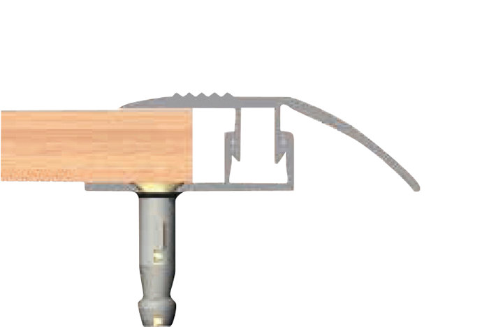 Nivålist Alu 2 x 40 mm - 0,9 m